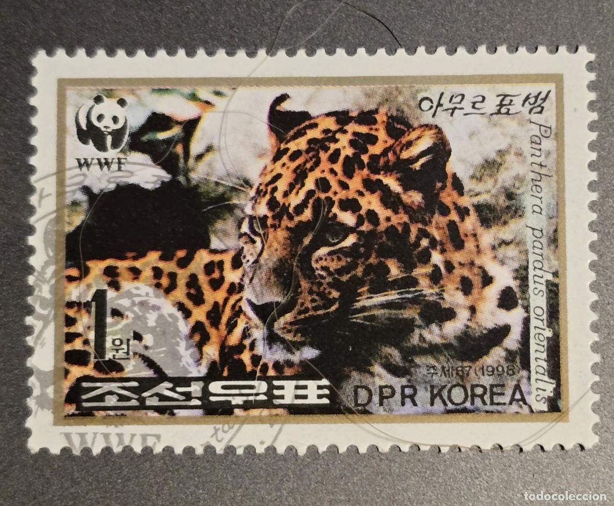 Sellos: SELLO COREA KOREA 1998 FAUNA leopardo de Amur