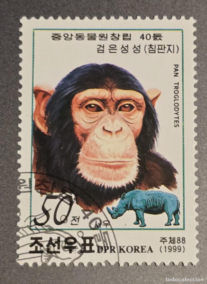 Sellos: SELLO COREA KOREA 1999 FAUNA chimpanc&eacute;