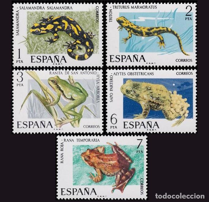 Sellos: 5v Espa&ntilde;a, 1975 | Fauna Hisp&aacute;nica V | Ed: 2272/6, Yv: 1916/20, Mi: 2164/8 MNH **