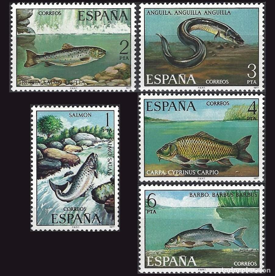 Sellos: 5v Espa&ntilde;a, 1977 | Fauna Hisp&aacute;nica VI | Ed: 2403/7, Yv: 2042/6, Mi: 2289/93 MNH **