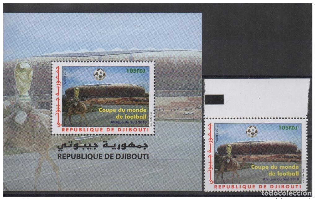 Sellos: Djibouti 2010 Bloquear Copa Mundial de la FIFA Sud&aacute;frica F&uacute;tbol Mi. No 165