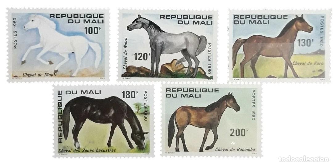 Sellos: MALI 1980 CABALLOS. SERIE COMPLETA. NUEVO - MNH **