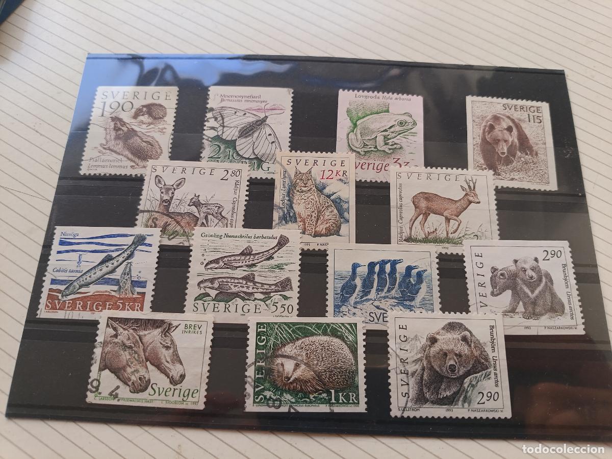 Sellos: Fauna. Lote de sellos. Suecia