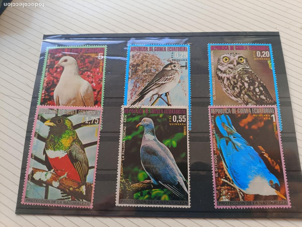 Sellos: Aves. Fauna. Lote de sellos