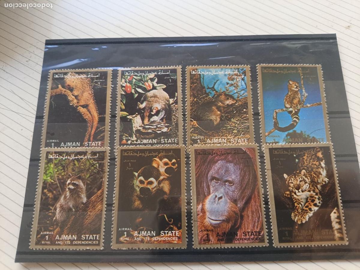 Sellos: AJMAN. Sellos. Fauna