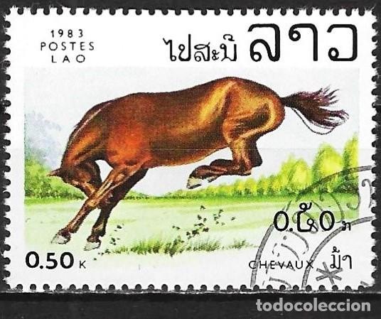Sellos: Laos 1983 - Mi 625 - YT 454 - Caballo