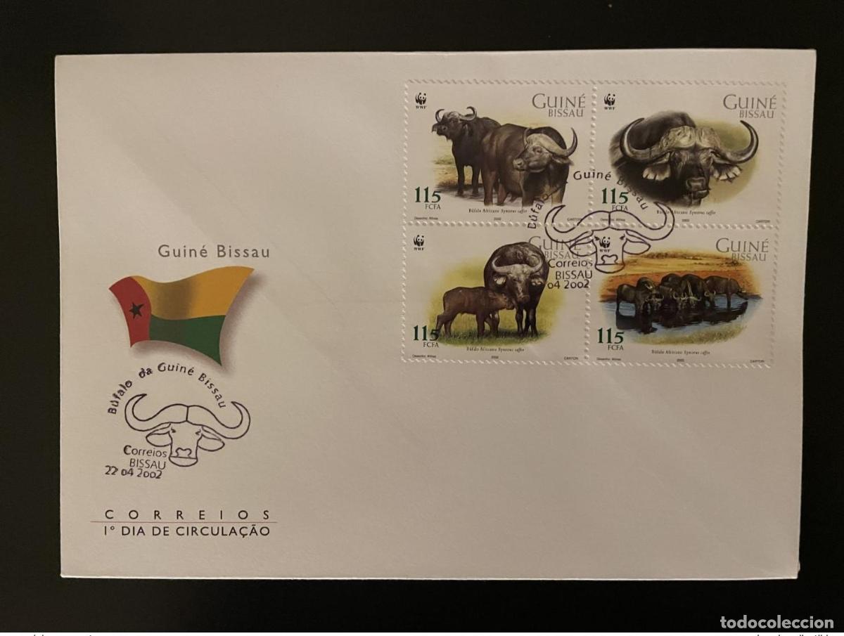 Sellos: Guinea-Bis&aacute;u 2002 Mayo 2009 - 2012 FDC WWF Buffalo B&uuml;ffel Fauna