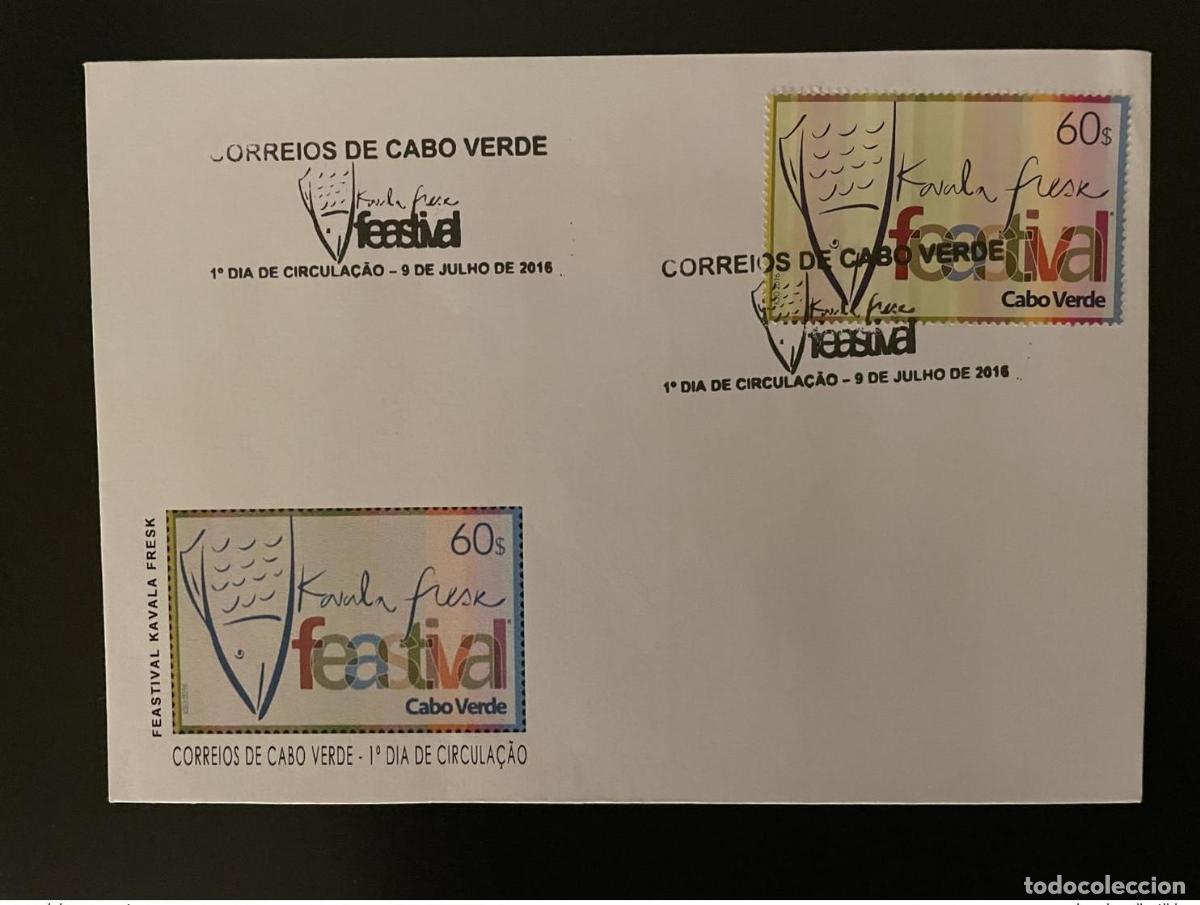 Sellos: Cabo Verde 2016 del 10 al 41 de mayo Festival la FDC Pescado Fresco Kavala