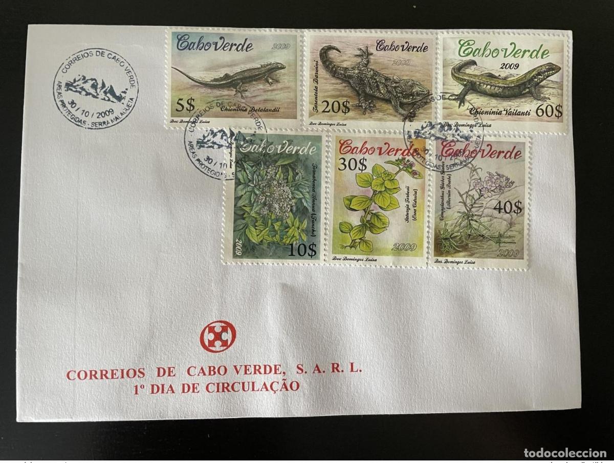 Sellos: Cabo Verde 2009 Mi. 946 - 951 FDC &Aacute;reas de protecci&oacute;n vegetal Serra Malagueta
