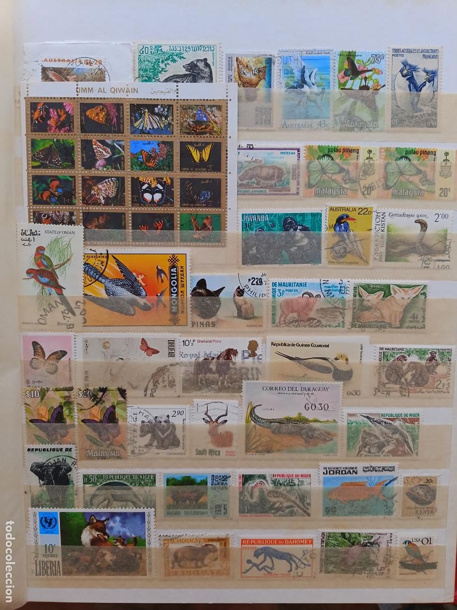 Sellos: Lote de sellos de fauna