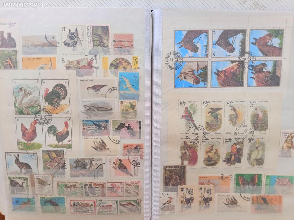 Sellos: Lote de 60 sellos de Fauna