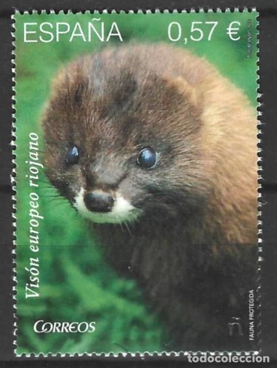 Sellos: ESPA&Ntilde;A - 2015 - FAUNA PROTEGIDO - VIS&Oacute;N EUROPEO RIOJANO - MNH