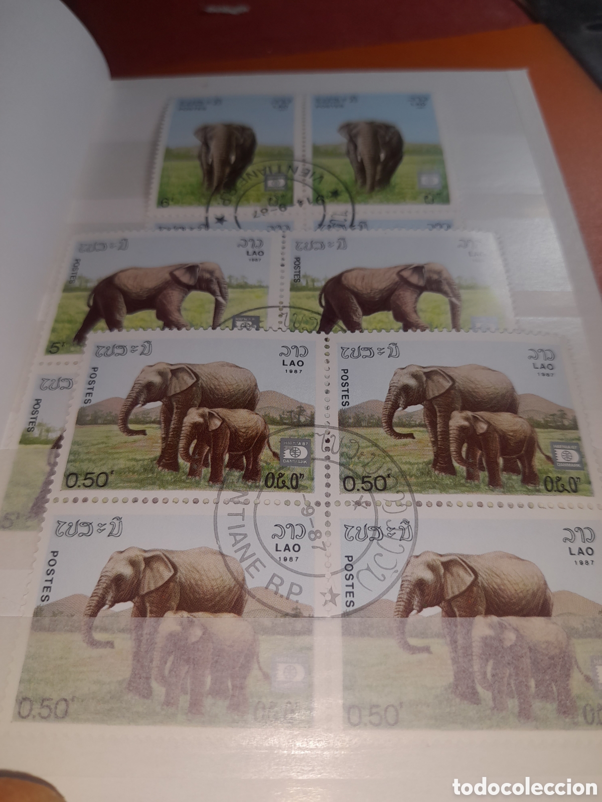 Sellos: Seloo, Mini - clasificador. Tem&aacute;tico, Elefantes. Fauna africana. Animales salvajes. Mam&iacute;fero.