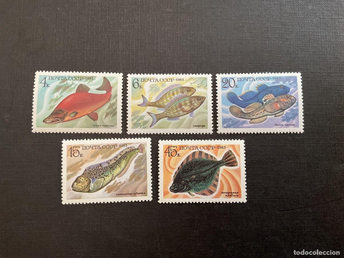 Sellos: RUSIA N&ordm; YVERT 5017/1*** A&Ntilde;O 1983. PECES