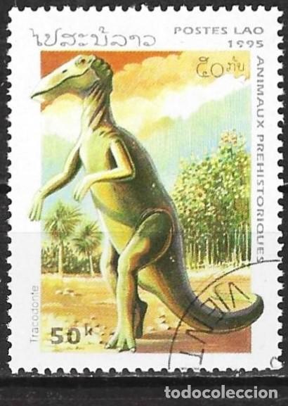 Sellos: Laos 1995 - Mi 1443 - YT 1164 - Dinosaurio