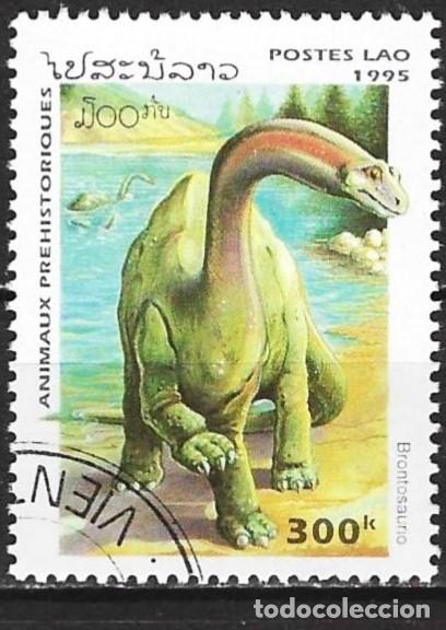 Sellos: Laos 1995 - Mi 1445 - YT 1166 - Dinosaurio