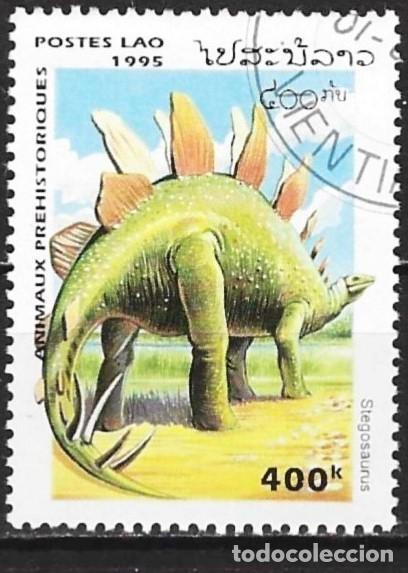 Sellos: Laos 1995 - Mi 1446 - YT 1167 - Dinosaurio