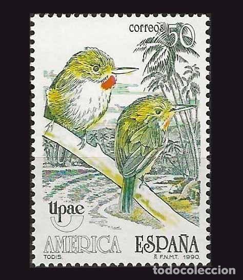 Sellos: 1v Espa&ntilde;a, 1990 | Am&eacute;rica-UPAE (Todis) | Ed: 3083, Yv: 2695, Mi: 2960 MNH **