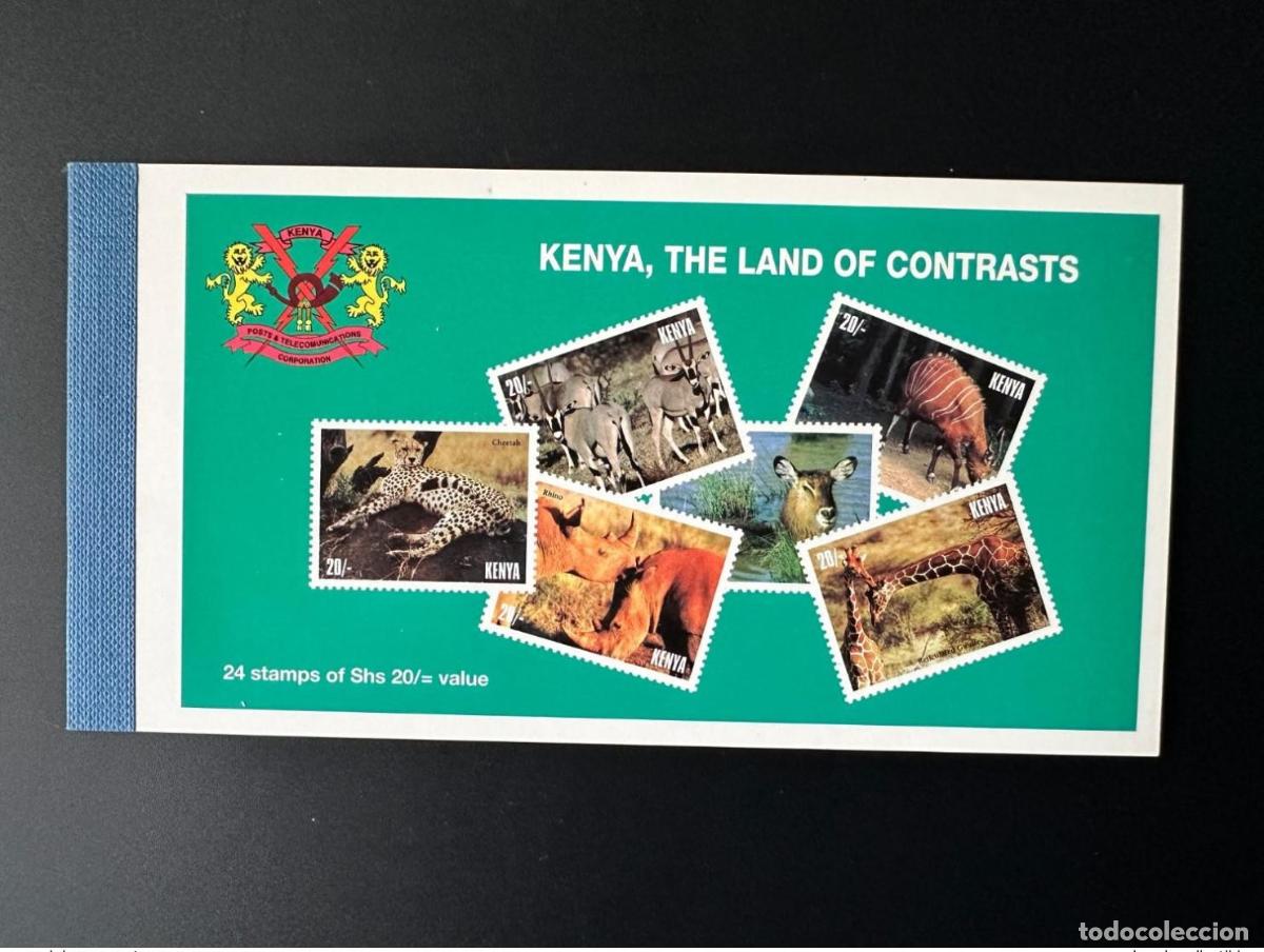 Sellos: Cuaderno Mi. 672 - 677 de Kenya 1996 MH Fauna La tierra los contrastes