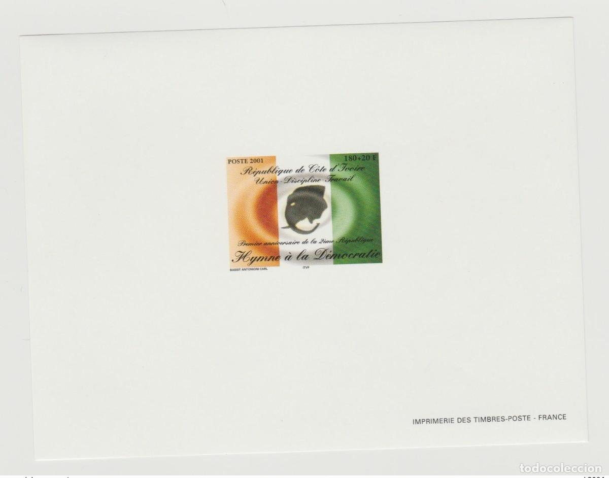 Sellos: Costa de Marfil Luxury Proof 2001 Mi. 1283 Republic Democracy Wildlife Elephant