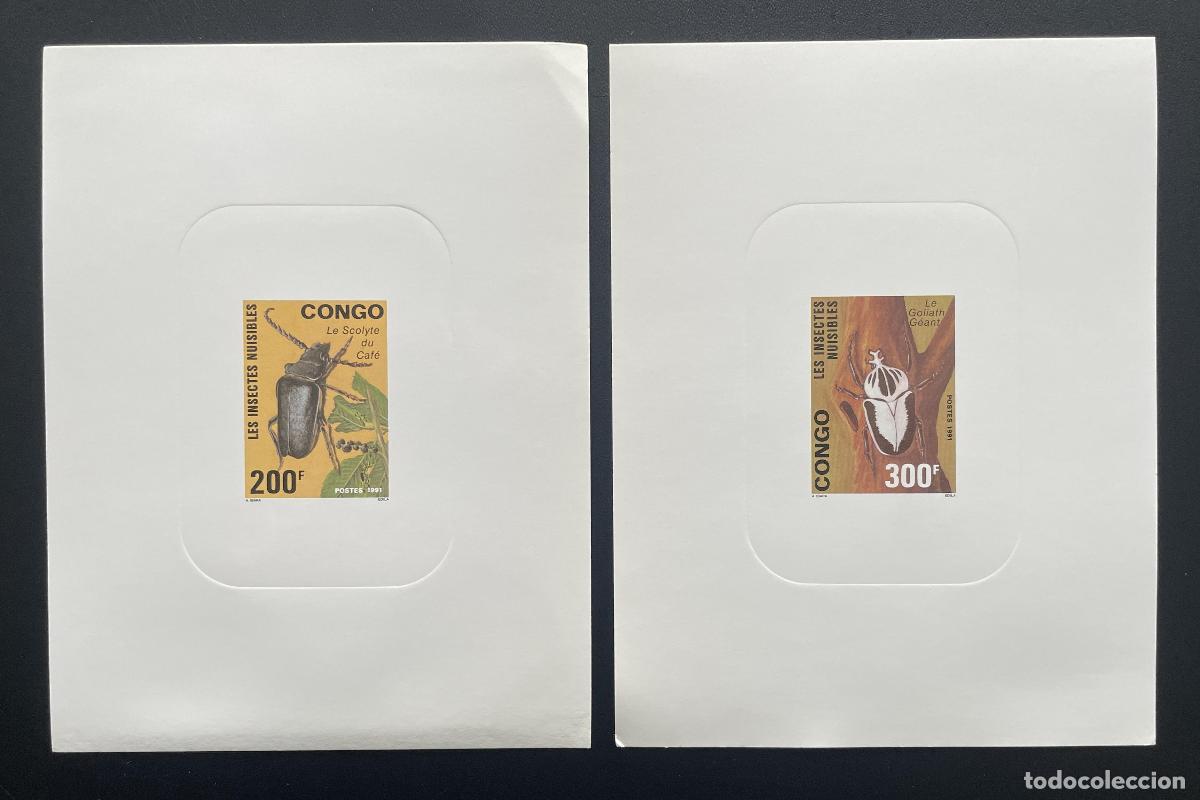 Sellos: Congo 1991 Mi. 1260 - 1261 a prueba de lujo plagas insectos escarabajos