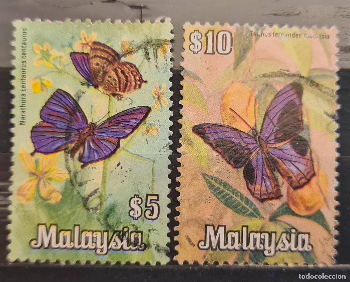 Sellos: Serie de sellos usados de Malasia 1970: mariposas
