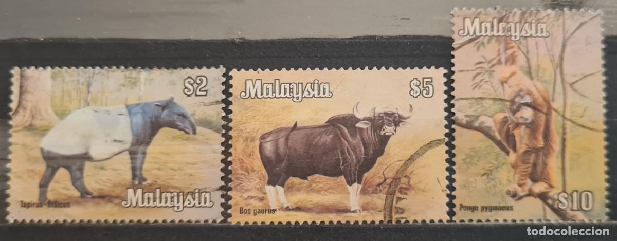 Sellos: Serie de sellos usados de Malasia: fauna