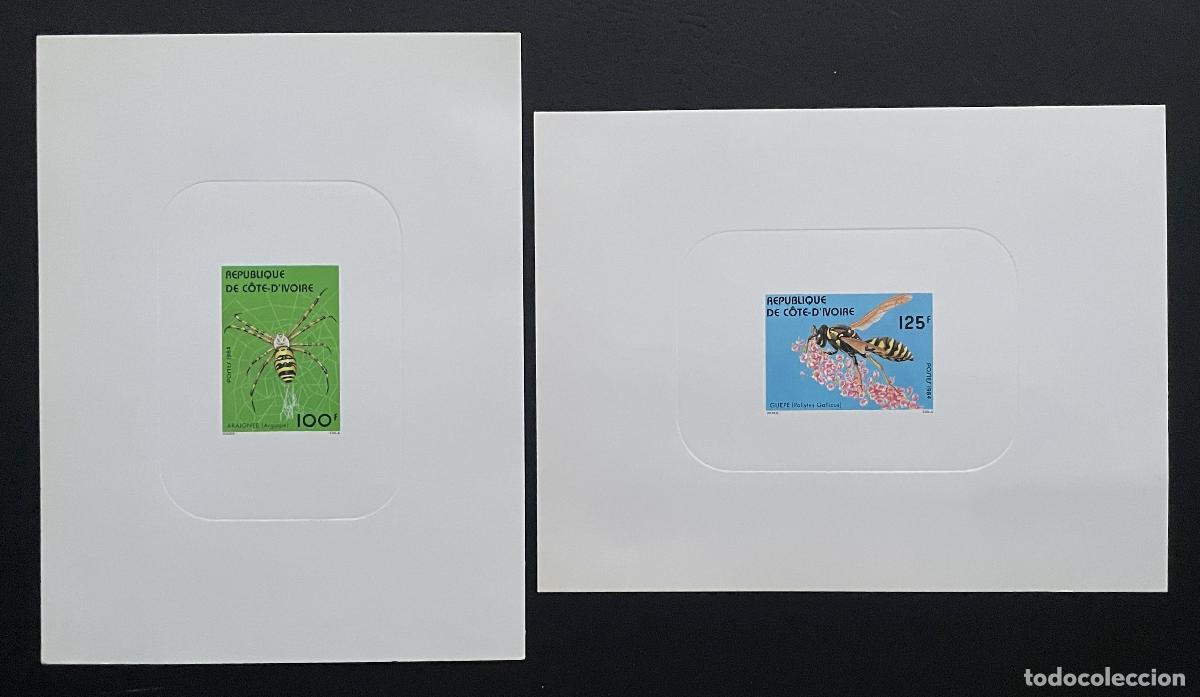 Sellos: Costa de Marfil 1984 Mi. 808 - 809 insecto avispa ara&ntilde;a a prueba lujo