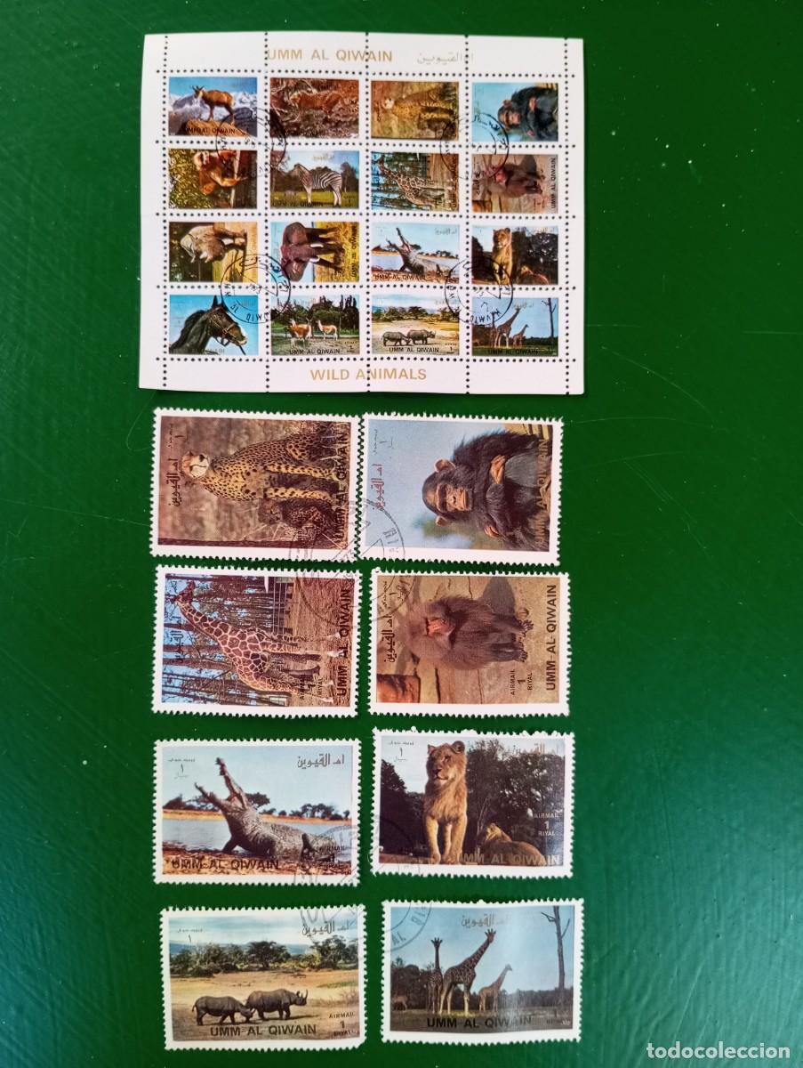 Sellos: FAUNA, MINI HOJA BLOQUE y OCHO SELLOS DE LA MISMA