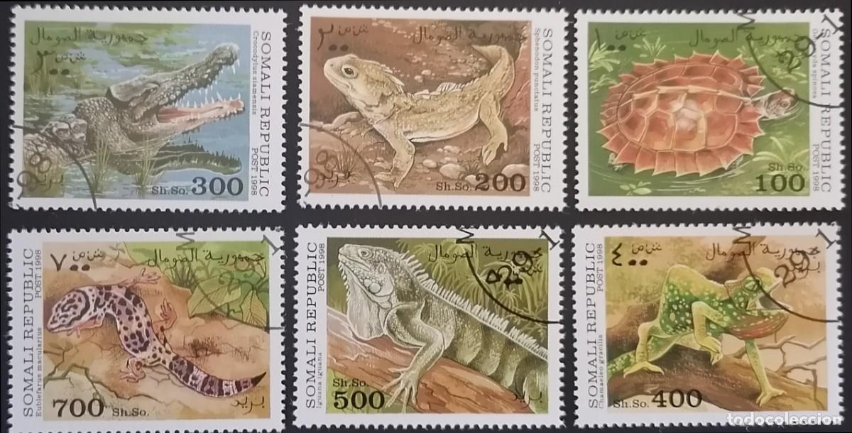 Sellos: REP&Uacute;BLICA SOMALI 1998 - REPTILES .