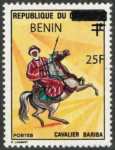 Timbres: Ben&iacute;n 2009 Mi. 1468 sobrecargado jinete Bariba caballo tradici&oacute;n