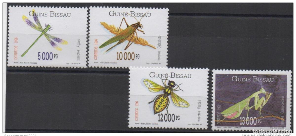Sellos: Guinea-Bissau Guinea Bissau 1996 Insectos Mi. 1239 - 1241 MNH