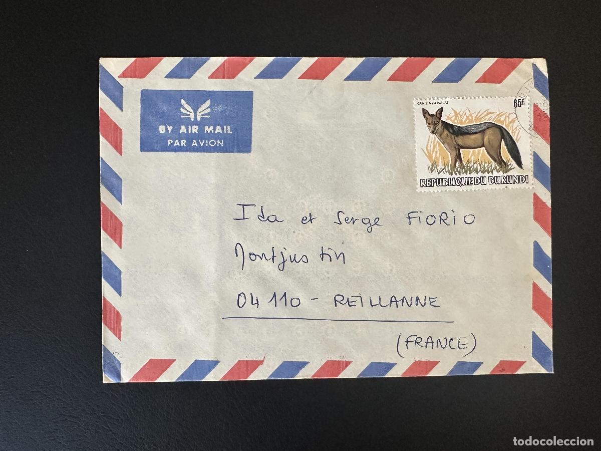 Sellos: Burundi 1982 Mi. 1592 carta a&eacute;rea chacal Canis mesomelas WWF