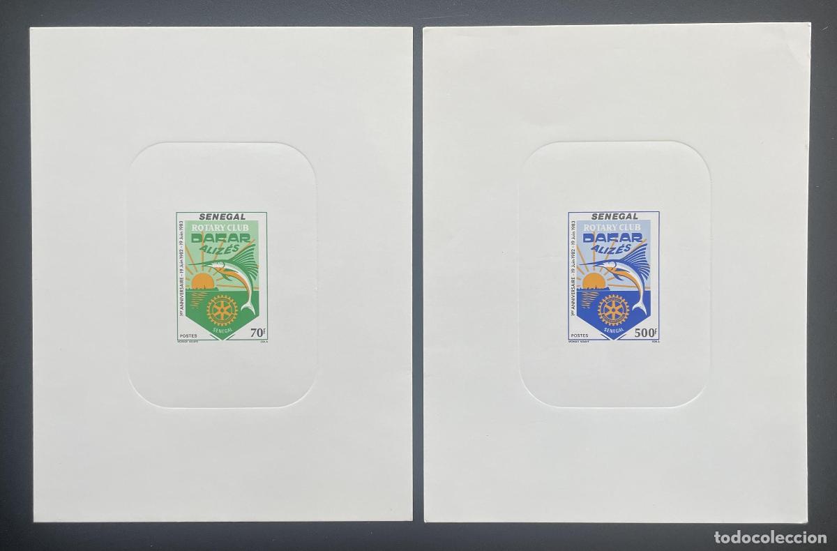 Sellos: Senegal 1983 Mi. 803 - 804 Evento de lujo Aliz&eacute;s Dakar Poisson Faune Rotary