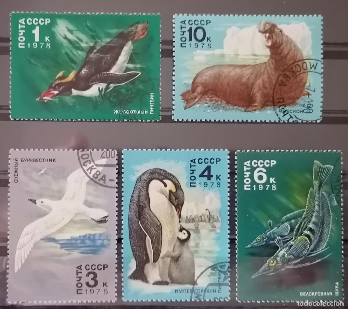 Sellos: URSS 1978 - FAUNA &Aacute;RTICA .