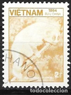 Sellos: Vietnam 1984 - Mi 1539 - YT 565 - Fauna : Loris