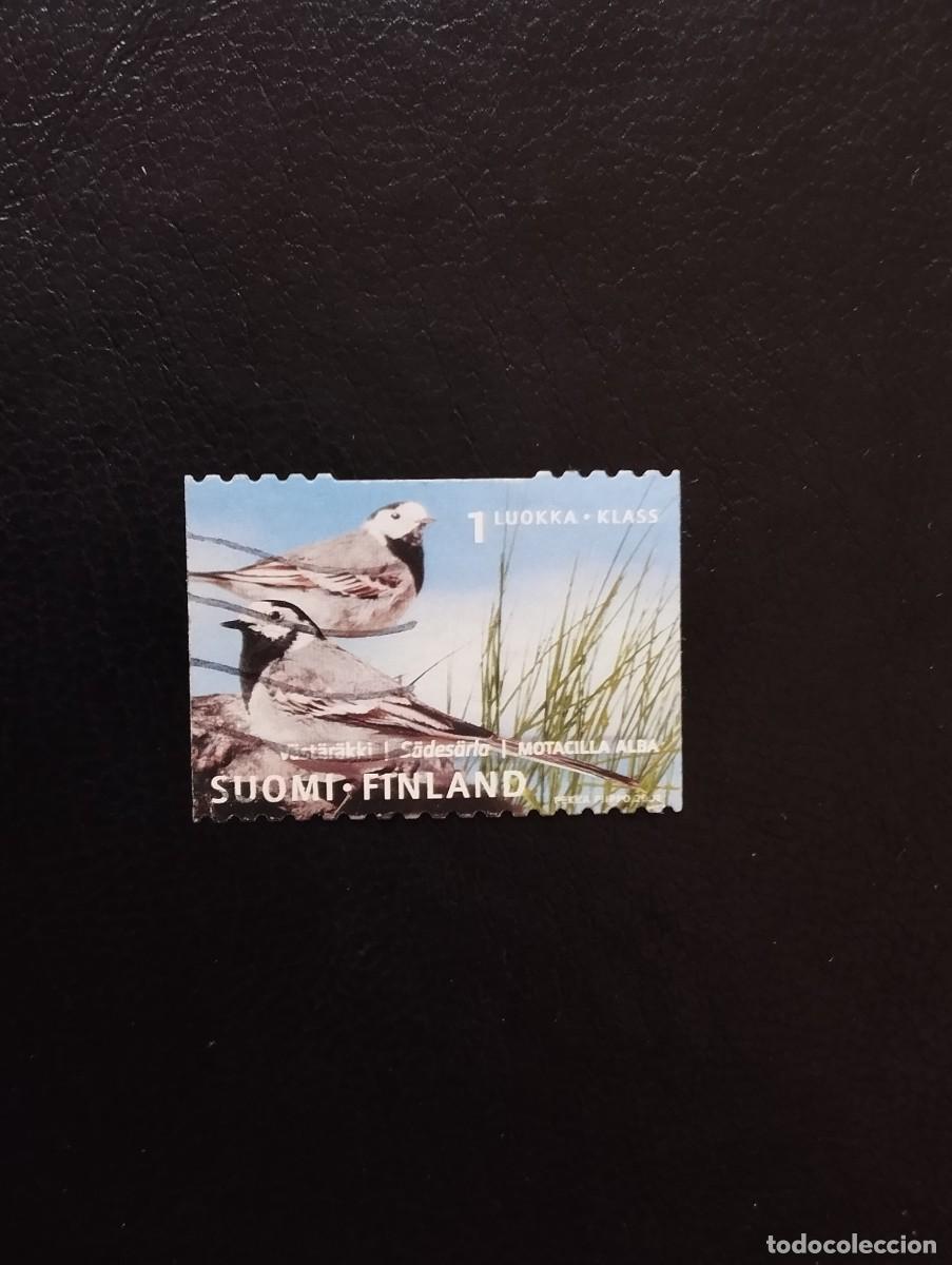 Sellos: 09.08/ Finlandia.2001. 1LK tarifa nacional. P&aacute;jaros. Sell&oacute; en usado