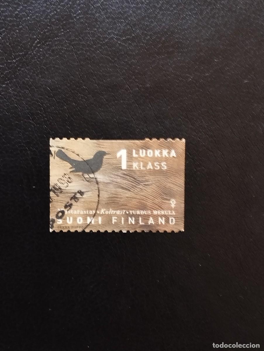 Sellos: 09.08/ Finlandia.1998. 1LK tarifa nacional. P&aacute;jaros. Sell&oacute; en usado