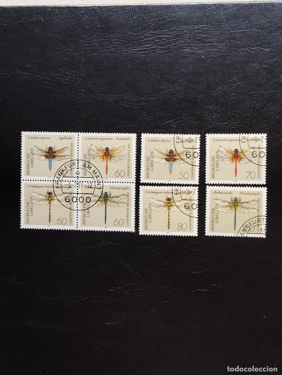 Sellos: 09.08/ Alemania Federal.1991. Insectos. Serie completa en usado