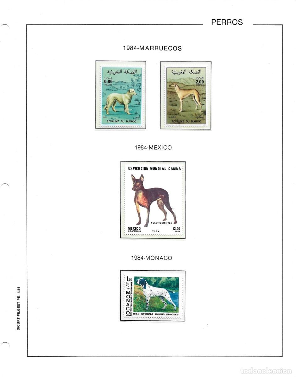Sellos: Marruecos - M&eacute;xico -M&oacute;naco 1984 - Dogs (1984) - Y&T 979/80: 1043:1425 -Perros -(15)