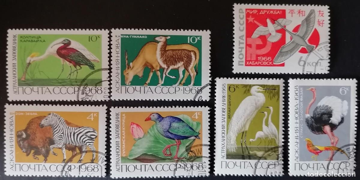 Sellos: URSS 1966 / 68 - FAUNA .