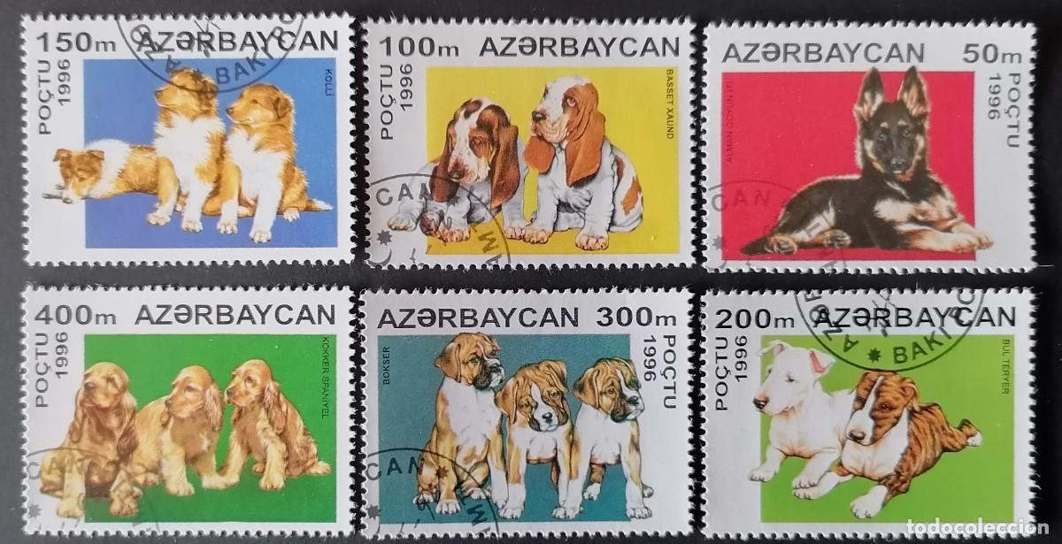 Sellos: AZERBAIY&Aacute;N 1996 - RAZAS CANINAS .