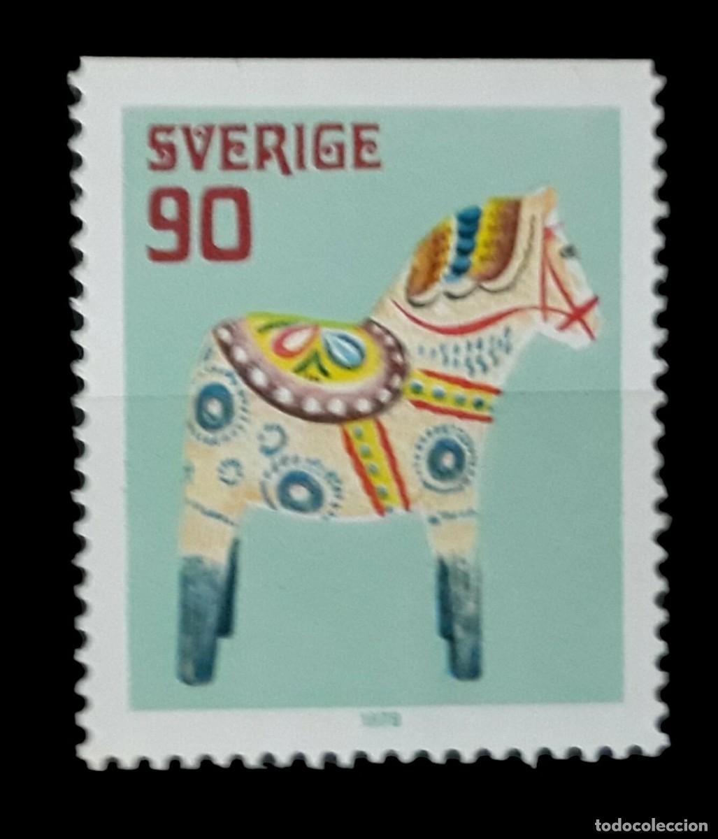 Sellos: SUECIA 1978 Caballos - Juguetes - Navidad. NUEVO - MNH