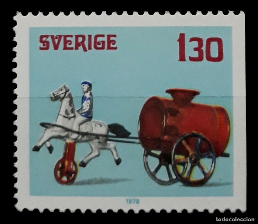 Sellos: SUECIA 1978 Caballos - Juguetes - Navidad. NUEVO - MNH