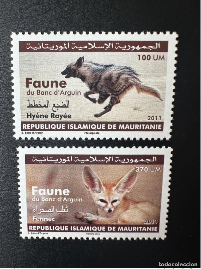 Sellos: Mauritania 2011 Mi. 1195 1196 Fauna Banc d'Arguin hiena Fennec