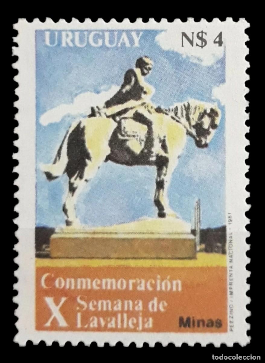 Sellos: URUGUAY 1981 Caballos - Semana de Lavalleja. NUEVO - MNH.