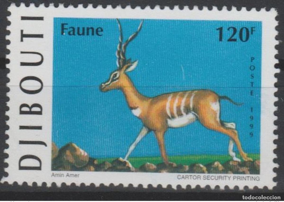 Sellos: Yibuti Schibuti 1999 mayo de 675 fauna gacelas rara.