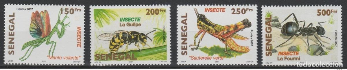 Sellos: Senegal 2007/2010 Mi. 2162 - 2165 Insectos Fauna