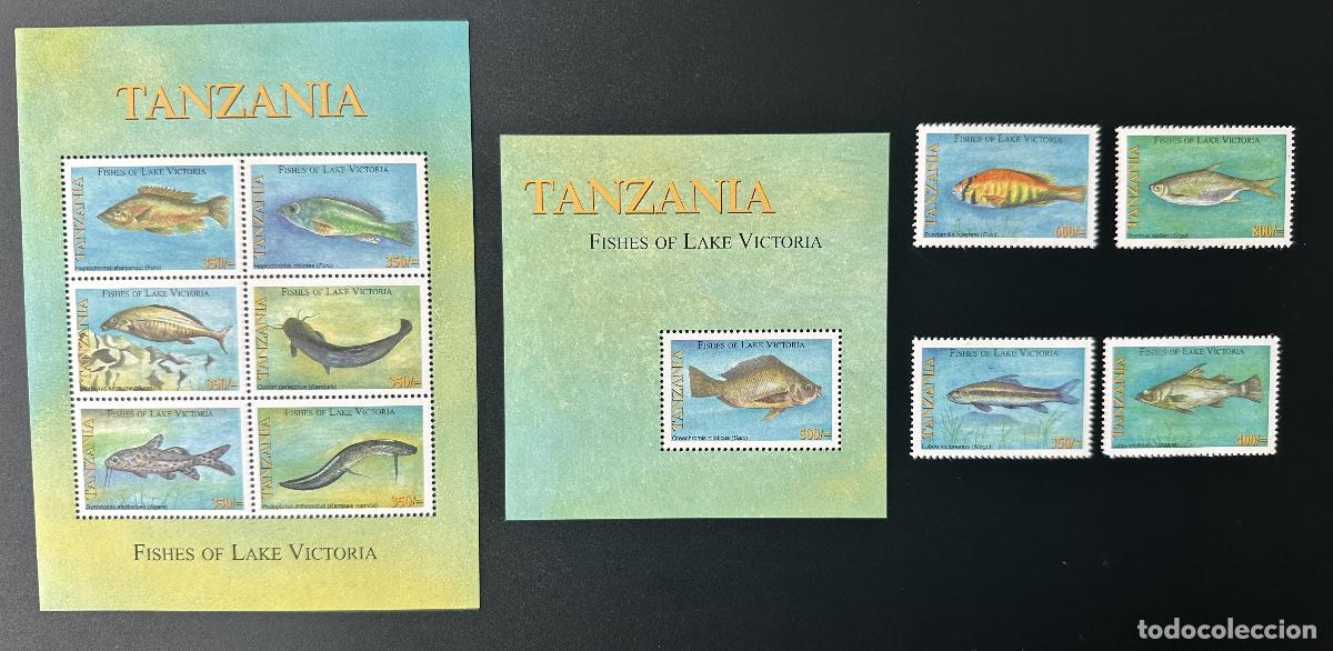 Sellos: Tanzania 2005 Mi. 4301 - 4310 Bl. 582 Fish Lake Victoria Aquatic Wildlife