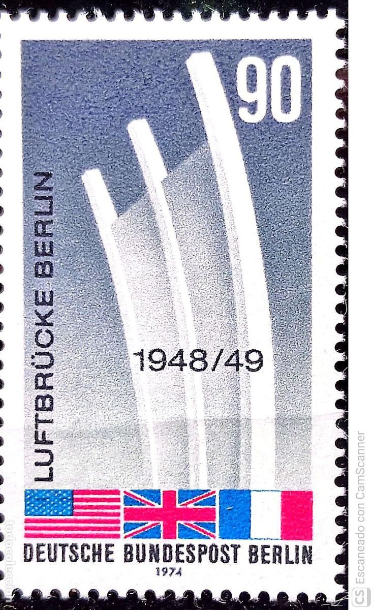 Sellos: Berl&iacute;n. 434 Aniversario del puente a&eacute;reo de Berl&iacute;n. 197. Sellos nuevos y numeraci&oacute;n Yvert.